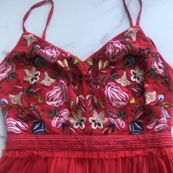 FRENCH CONNECTION Women's Embroidered Tulle Dress Size 4 NWT - Picture 9 of 16